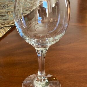 8 VTG platinum banded balloon wine glasses 6-1/4”